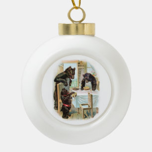 Die drei Bären Keramik Kugel-Ornament