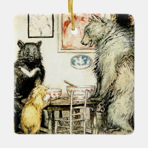 „Die drei Bären“ von Arthur Rackham Keramikornament