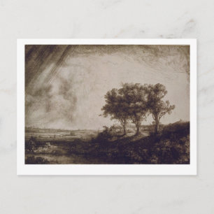 Die drei Bäume Postkarte