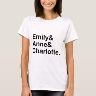 Die drei Brontë-Schwestern Emily Charlotte Anne T-Shirt