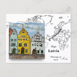 Die Drei Brüder, Riga Lettland Postkarte