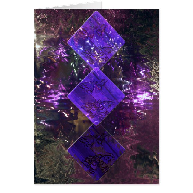 Die drei der Diamanten in Lila (Vorne)