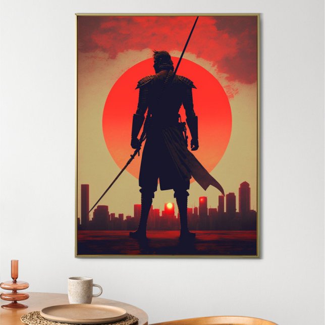 Die drei Farben des japanischen Kriegers Samurai Poster (Von Creator hochgeladen)