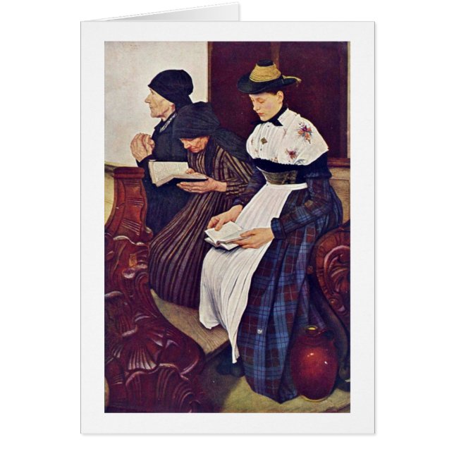 Die drei Frauen in der Kirche durch Wilhelm Leibl (Vorne)