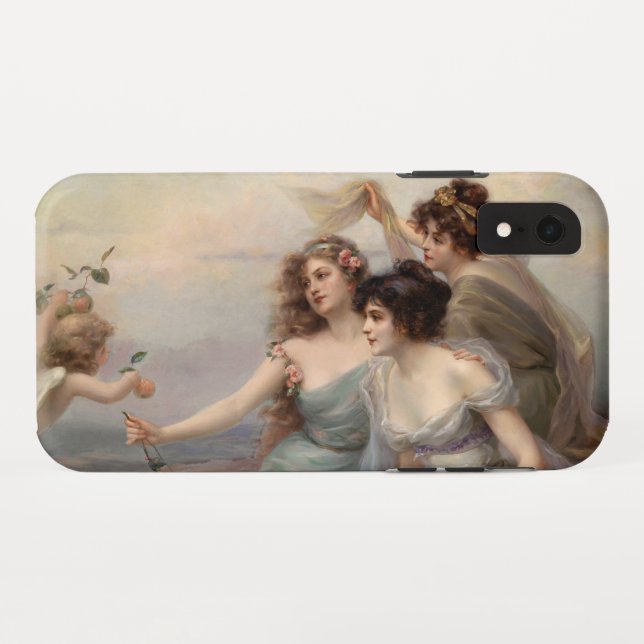 Die drei Gnaden von Edouard Bisson Case-Mate iPhone Hülle (Rückseite (Horizontal))