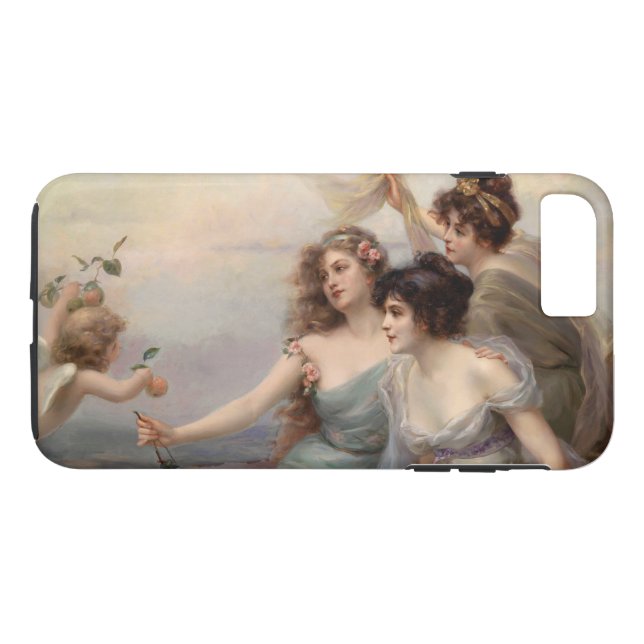 Die drei Gnaden von Edouard Bisson Case-Mate iPhone Hülle (Rückseite (Horizontal))