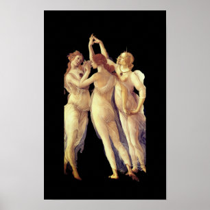 Die drei Grazien - Detail, Primavera von Boticelli Poster