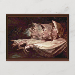 Die drei Hexen Englisch - die merkwürdigen Schwest Postkarte