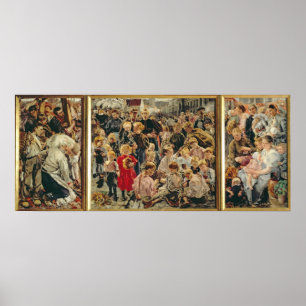 Die drei Jahre eines arbeitenden Mannes, 1895 Poster