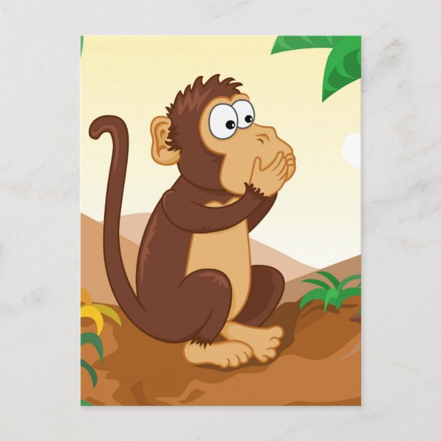 Die drei klugen Affen Postkarte (Vorderseite)