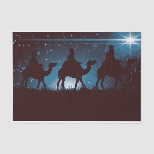 Die drei klugen Männer, die dem Star folgen Seidenpapier (Vorderseite)