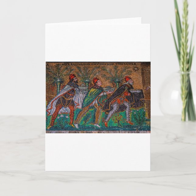 Die drei klugen Männer Feiertagskarte (Vorderseite)