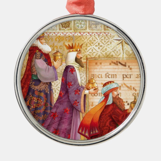 Die drei Könige Ornament Aus Metall (Vorne)