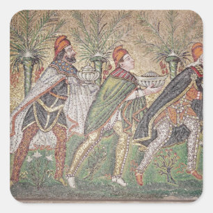 Die drei Könige Quadratischer Aufkleber