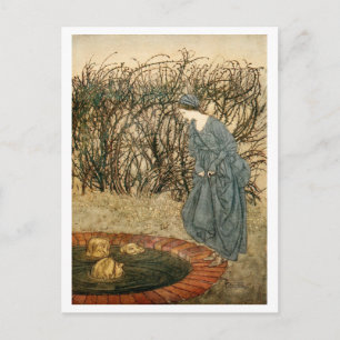 Die drei Leiter des Brunnens Postkarte