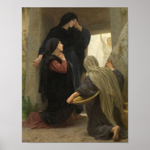 Die drei Marys am Grab von Bouguereau Print Poster