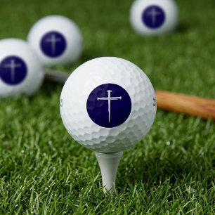 Die Drei-Nägel-Marinekreuz-Christen Golfball