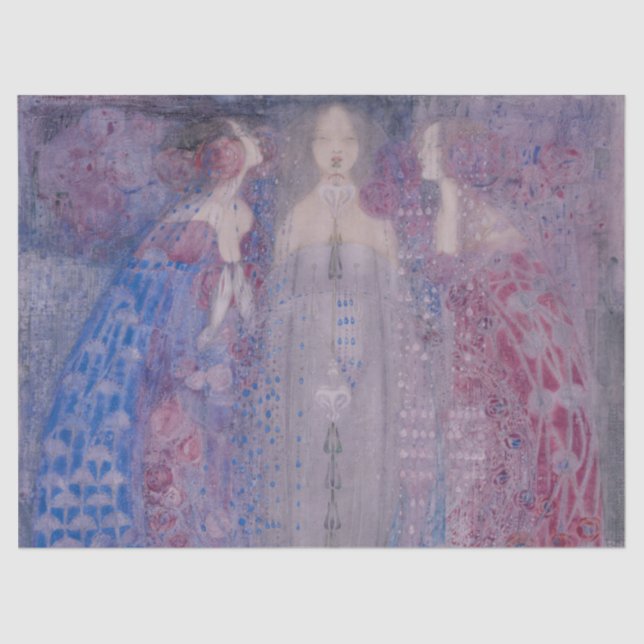Die drei Parfüms, Margaret Macdonald Mackintosh Seidenpapier (Vorderseite)