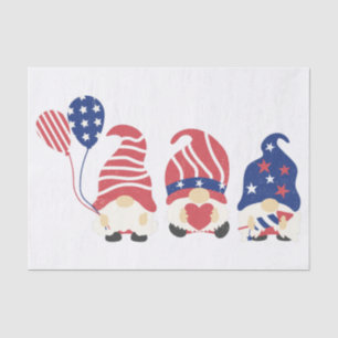 Die drei patriotischen Gnome Seidenpapier