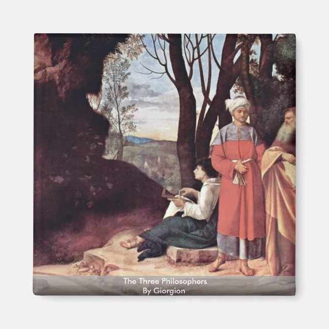 Die drei Philosophen Giorgiones Magnet (Vorne)
