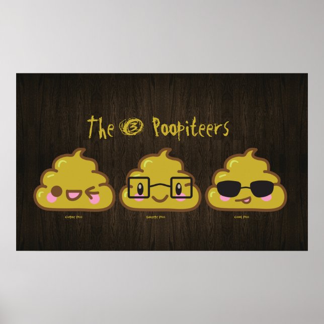 Die drei Poopiteers "Poster" Poster (Vorne)