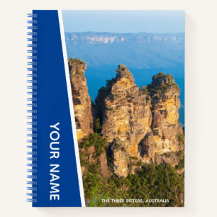 Die drei Schwestern, Blue Mountains Australien, Bl Notizbuch