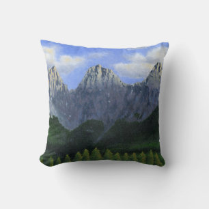 Die drei Schwestern in Canmore, Alberta, Kanada Kissen