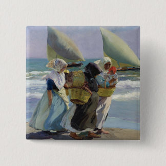 Die drei Segel - Joaquin Sorolla Button