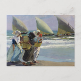 Die drei Segel - Joaquin Sorolla Postkarte
