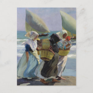 Die drei Segel - Joaquin Sorolla Postkarte