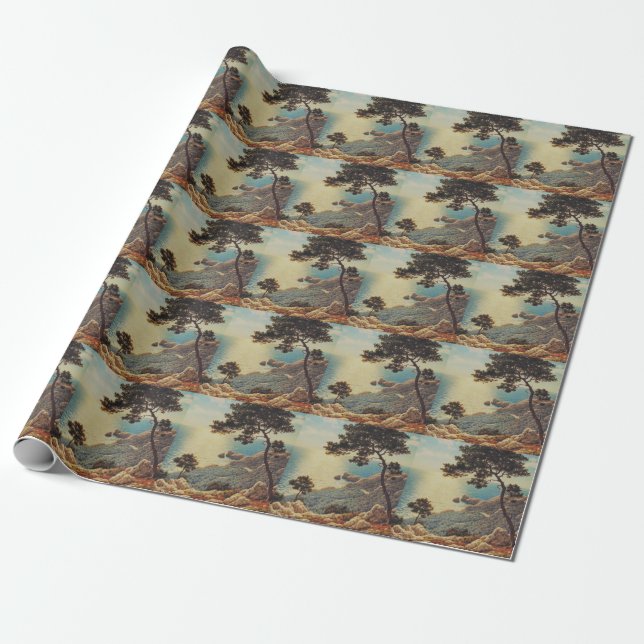 Die drei Strände der Côte d'Azur Geschenkpapier (Ungerollt)