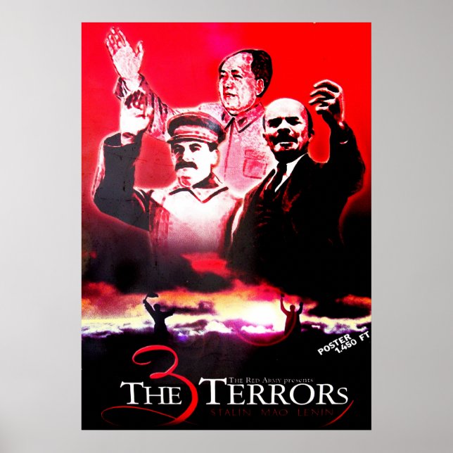Die drei Terrors - Stalin, Mao und Lenin Poster (Vorne)