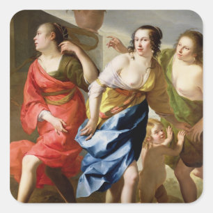 Die drei Umgangsformen Quadratischer Aufkleber