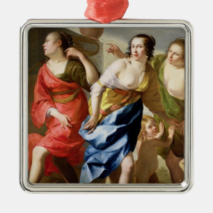 Die drei Umgangsformen Silbernes Ornament