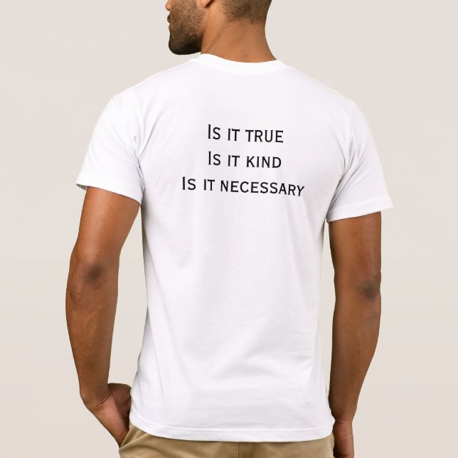 Die Drei Vor dem Sprechen T-Shirt (Rückseite)
