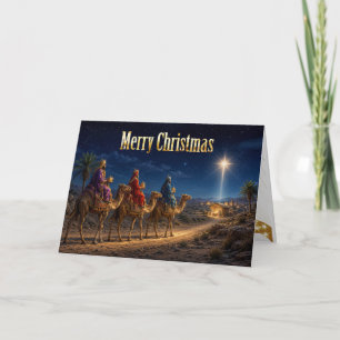 Die drei Weisen bringen Geschenke Karte