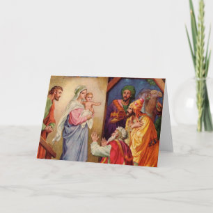 Die drei Weisen Feiertagskarte