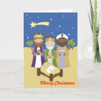 Die drei weisen Männer und Baby Jesus