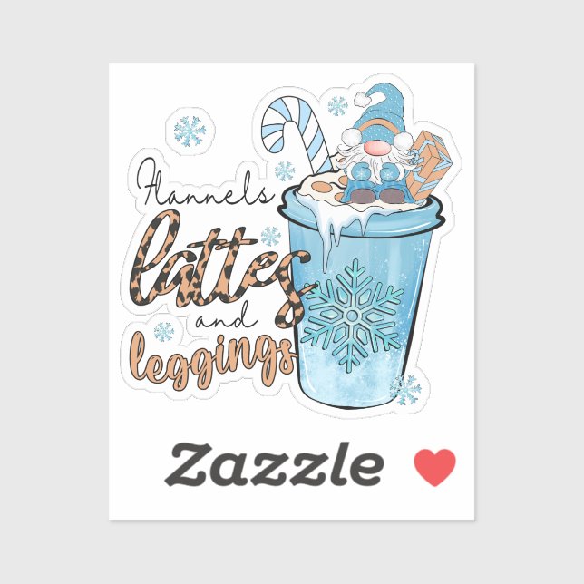 Die drei wichtigsten Dinge im Winter Aufkleber (Blatt)