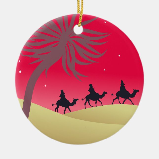 Die drei Wisemen Keramik Ornament (Vorne)