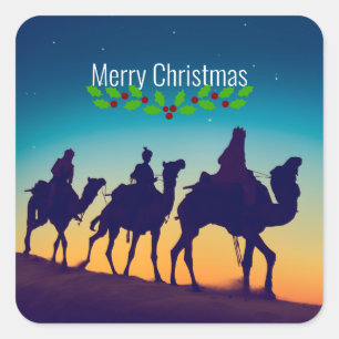 Die drei Wismen Quadratischer Aufkleber