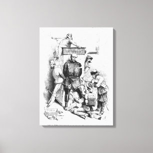 Die Dreierallianz von "Bismarck" Leinwanddruck