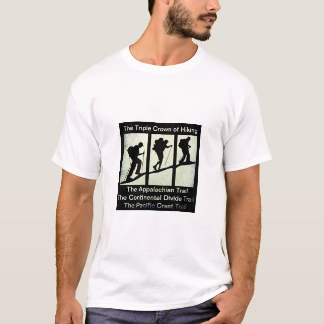 Die dreifache Krone des T - Shirt Wandern (Vorderseite)