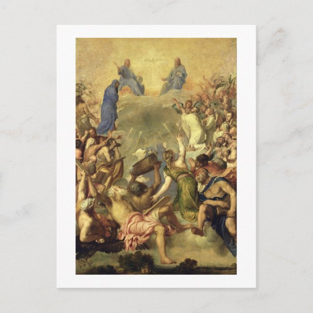 Die Dreifaltigkeit, 1553/54 (Öl auf Leinwand) Postkarte (Vorderseite)