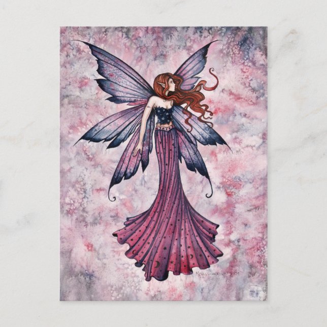 Die "Drifter Fairy Postcard" von Molly Harrison Postkarte (Vorderseite)