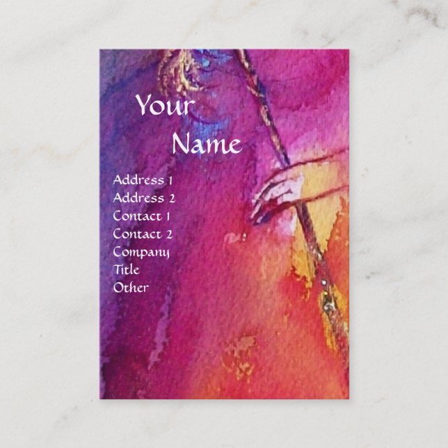 DIE DRITTE MASK / Kostümbildner , Theaterkünstler Visitenkarte (Vorderseite)