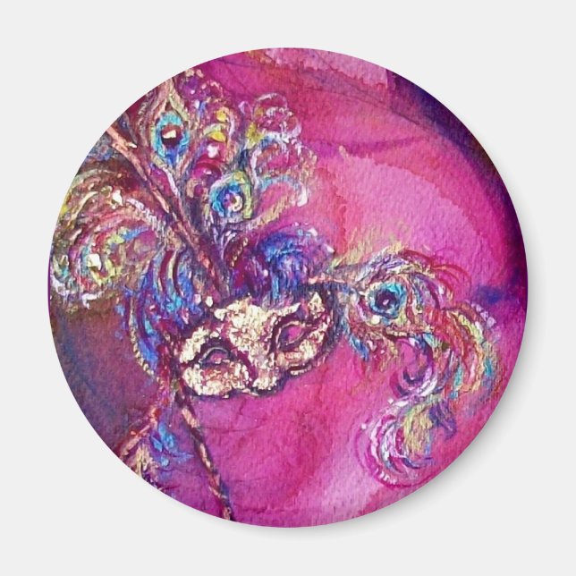 DIE DRITTE MASK - Venezianische MASCHINE Magnet (Vorne)