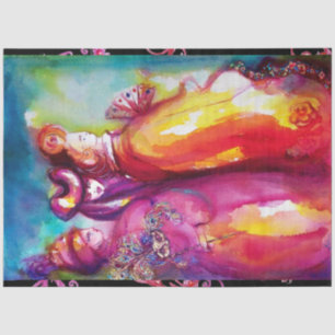 DIE DRITTE MASK / Venezianischer Karnevalssackball Seidenpapier