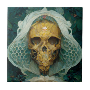 Die Drohne Bee Skull Fantasy Sci-Fi Fliese