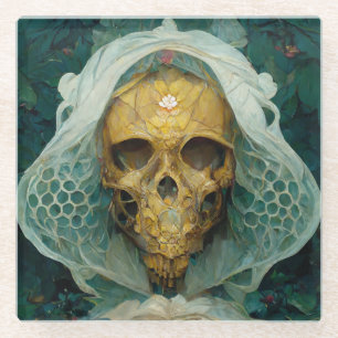 Die Drohne Bee Skull Fantasy Sci-Fi Glasuntersetzer